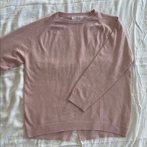 Zara Kid's Soft Pink Crew Neck Sweater.